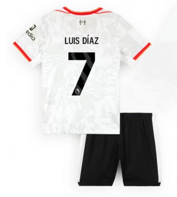 Liverpool Luis Diaz #7 Replica Third Stadium Kit for Kids 2024-25 Short Sleeve (+ pants)